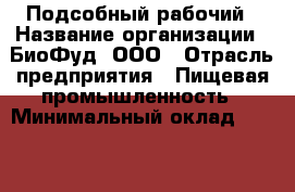 Подсобный рабочий › Название организации ­ БиоФуд, ООО › Отрасль предприятия ­ Пищевая промышленность › Минимальный оклад ­ 20 000 - Все города Работа » Вакансии   . Адыгея респ.,Адыгейск г.